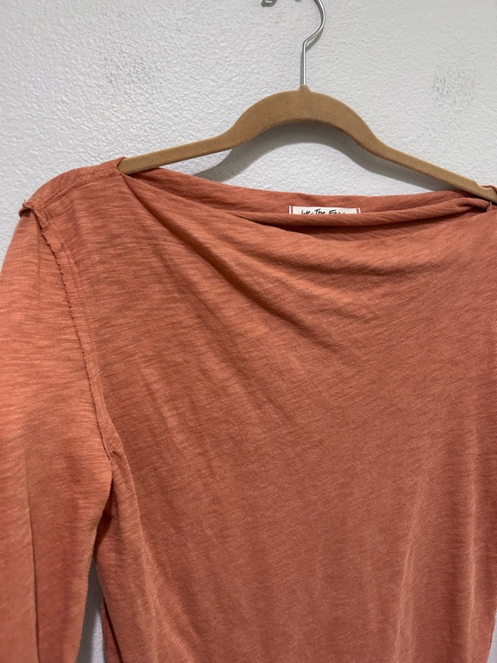 We the free free people Rust Long Sleeve Lightweight kimmo Top in Sienna - Picture 4 of 7